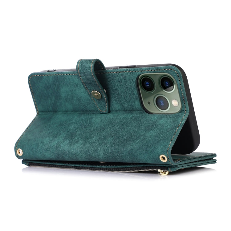 For iPhone 11 Pro Dream 9-Card Wallet Zipper Bag Leather Phone Case