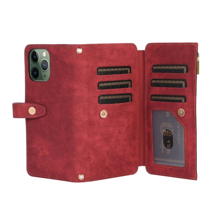 For iPhone 11 Pro Dream 9-Card Wallet Zipper Bag Leather Phone Case