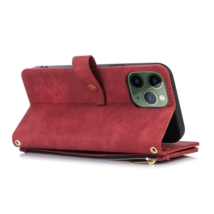 For iPhone 11 Pro Dream 9-Card Wallet Zipper Bag Leather Phone Case