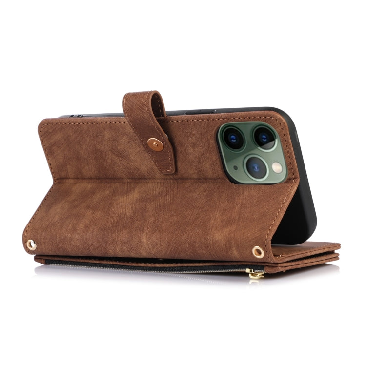 For iPhone 11 Pro Dream 9-Card Wallet Zipper Bag Leather Phone Case
