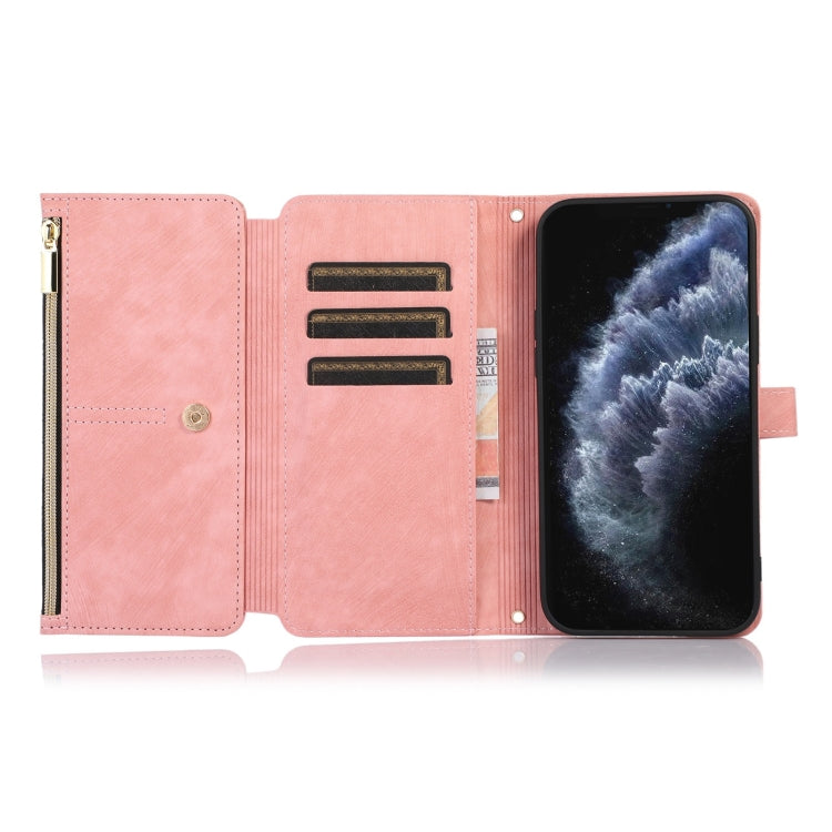 For iPhone 11 Pro Dream 9-Card Wallet Zipper Bag Leather Phone Case