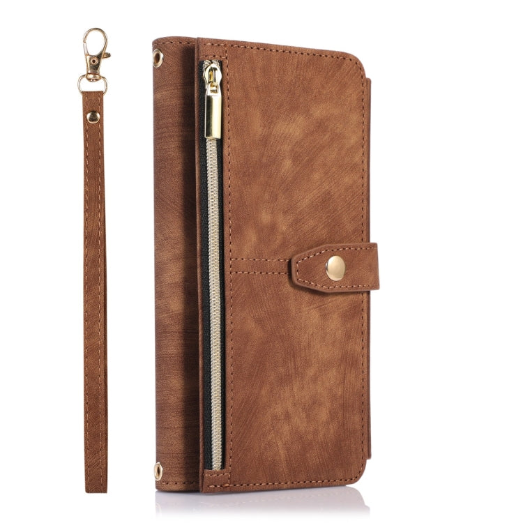 For iPhone 11 Pro Max Dream 9-Card Wallet Zipper Bag Leather Phone Case