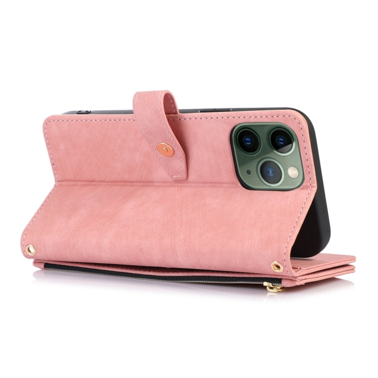 For iPhone 11 Pro Max Dream 9-Card Wallet Zipper Bag Leather Phone Case