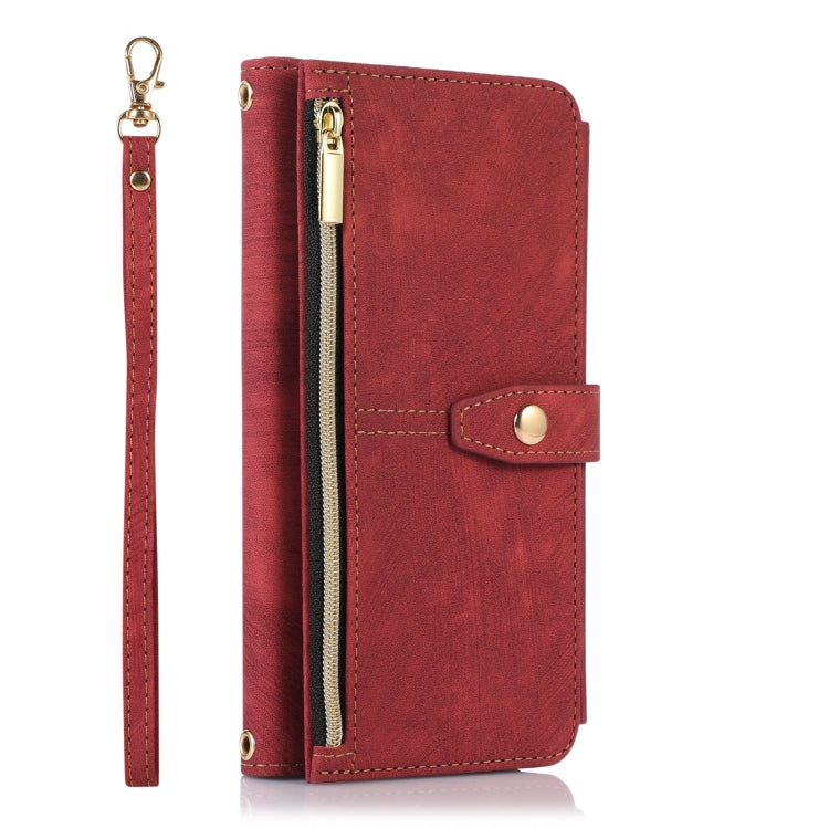 For iPhone X / XS Dream 9-Card Wallet Zipper Bag Leather Phone Case