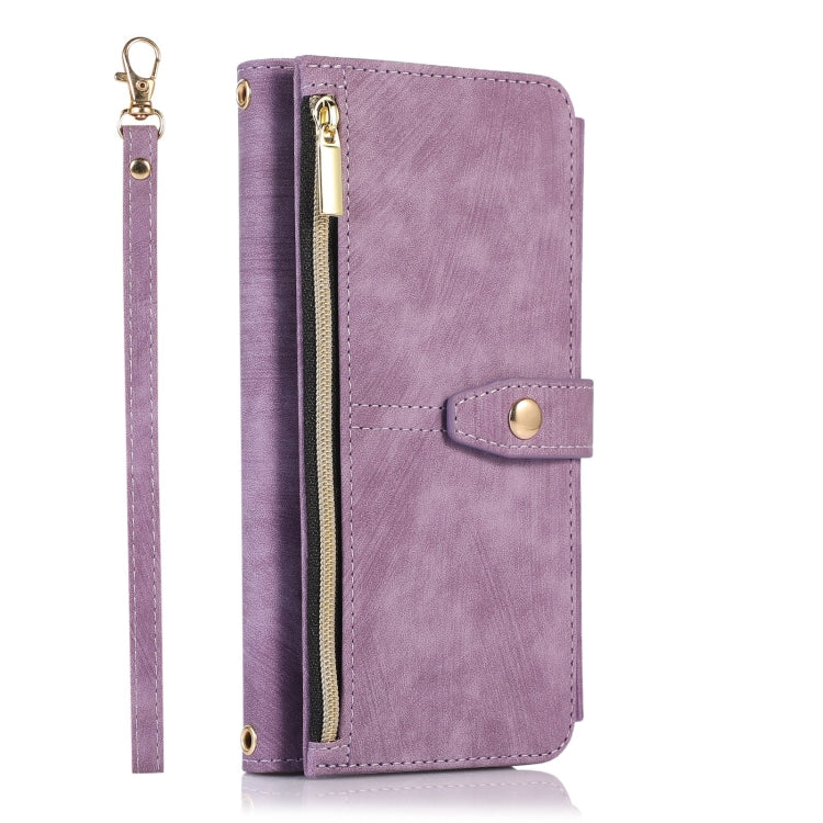 For iPhone X / XS Dream 9-Card Wallet Zipper Bag Leather Phone Case
