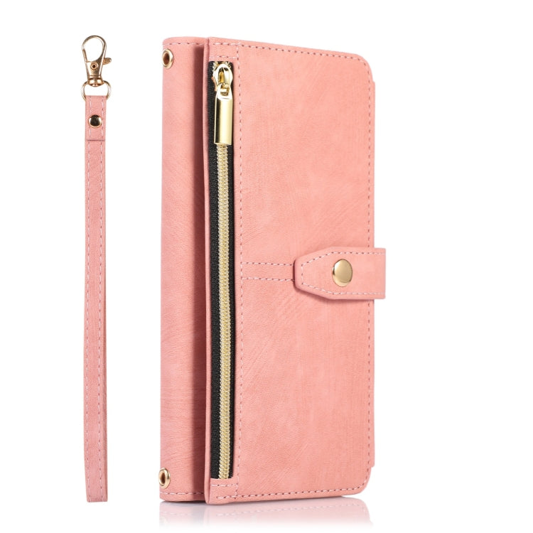 For iPhone XR Dream 9-Card Wallet Zipper Bag Leather Phone Case