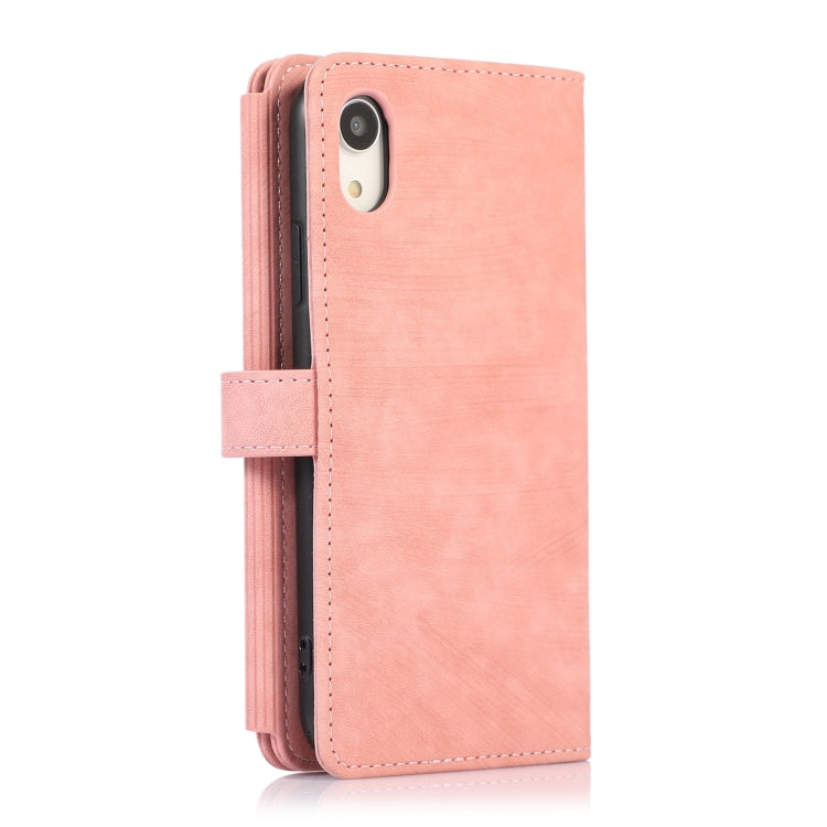For iPhone XR Dream 9-Card Wallet Zipper Bag Leather Phone Case