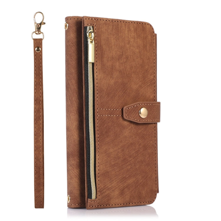 For iPhone XS Max Dream 9-Card Wallet Zipper Bag Leather Phone Case