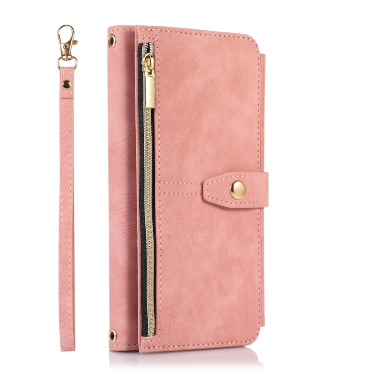 For iPhone XS Max Dream 9-Card Wallet Zipper Bag Leather Phone Case