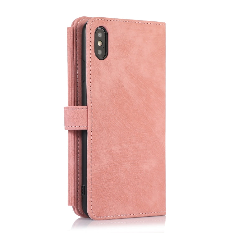 For iPhone XS Max Dream 9-Card Wallet Zipper Bag Leather Phone Case