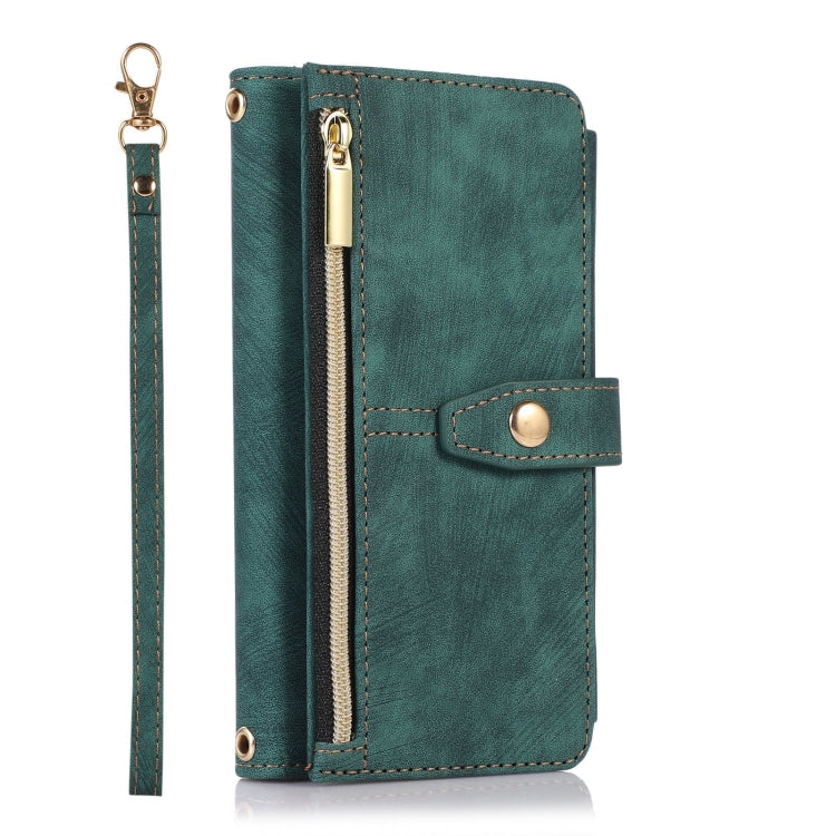 For iPhone SE 2022 / 2020 / 7 / 8 Dream 9-Card Wallet Zipper Bag Leather Phone Case