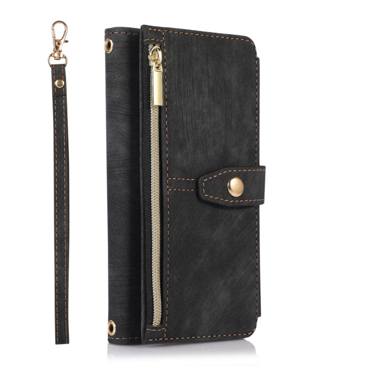 For iPhone SE 2022 / 2020 / 7 / 8 Dream 9-Card Wallet Zipper Bag Leather Phone Case