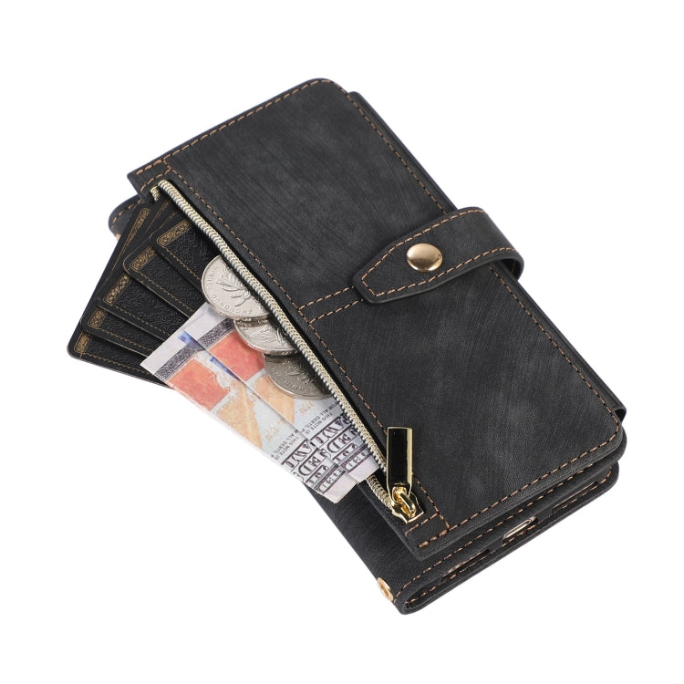 For iPhone SE 2022 / 2020 / 7 / 8 Dream 9-Card Wallet Zipper Bag Leather Phone Case