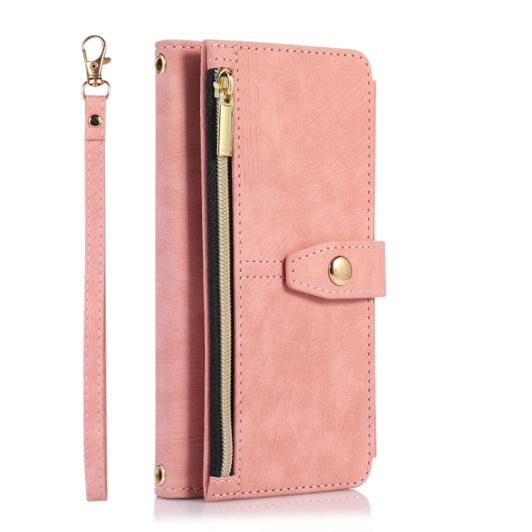 For iPhone SE 2022 / 2020 / 7 / 8 Dream 9-Card Wallet Zipper Bag Leather Phone Case