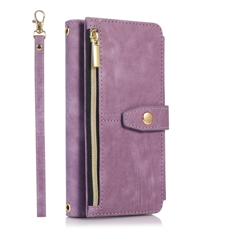 For iPhone SE 2022 / 2020 / 7 / 8 Dream 9-Card Wallet Zipper Bag Leather Phone Case