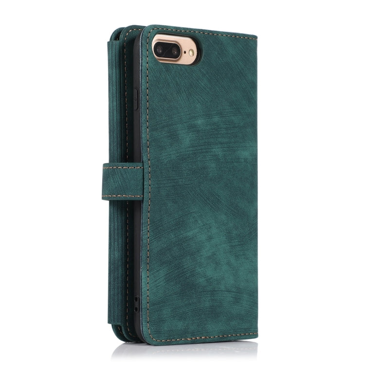 For iPhone 7 Plus / 8 Plus Dream 9-Card Wallet Zipper Bag Leather Phone Case