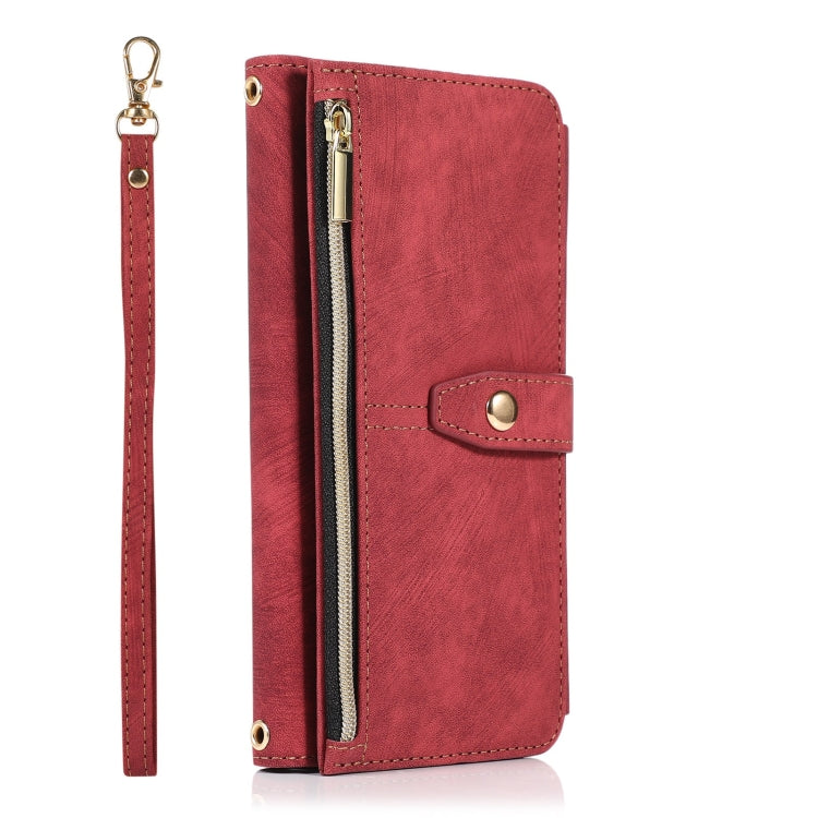 For iPhone 7 Plus / 8 Plus Dream 9-Card Wallet Zipper Bag Leather Phone Case