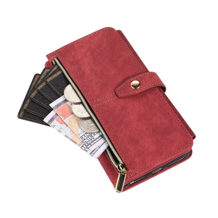 For iPhone 7 Plus / 8 Plus Dream 9-Card Wallet Zipper Bag Leather Phone Case
