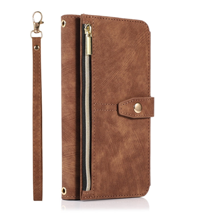 For iPhone 7 Plus / 8 Plus Dream 9-Card Wallet Zipper Bag Leather Phone Case