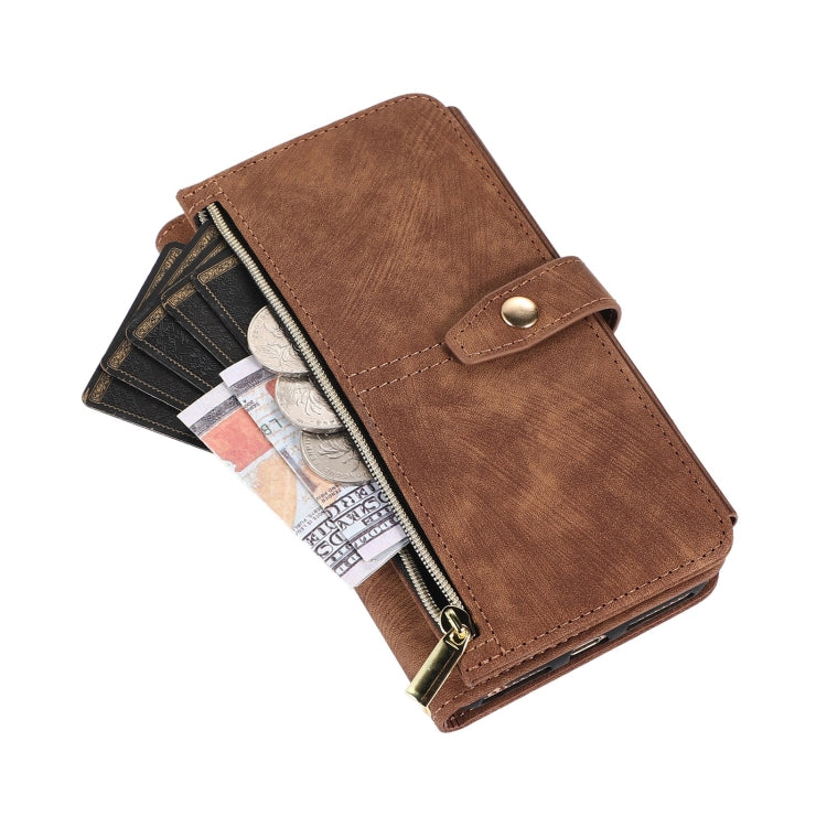 For iPhone 7 Plus / 8 Plus Dream 9-Card Wallet Zipper Bag Leather Phone Case