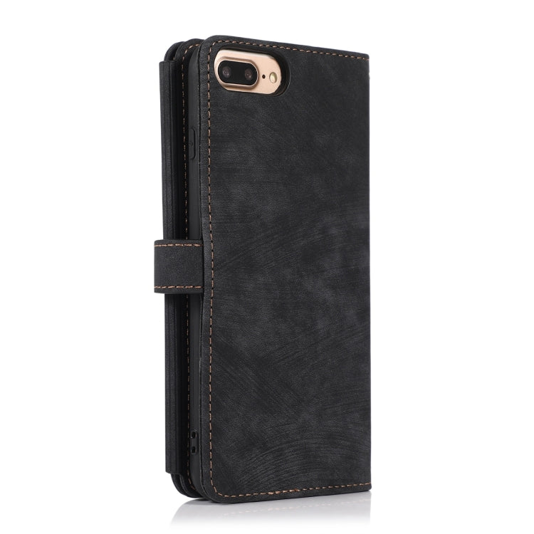 For iPhone 7 Plus / 8 Plus Dream 9-Card Wallet Zipper Bag Leather Phone Case