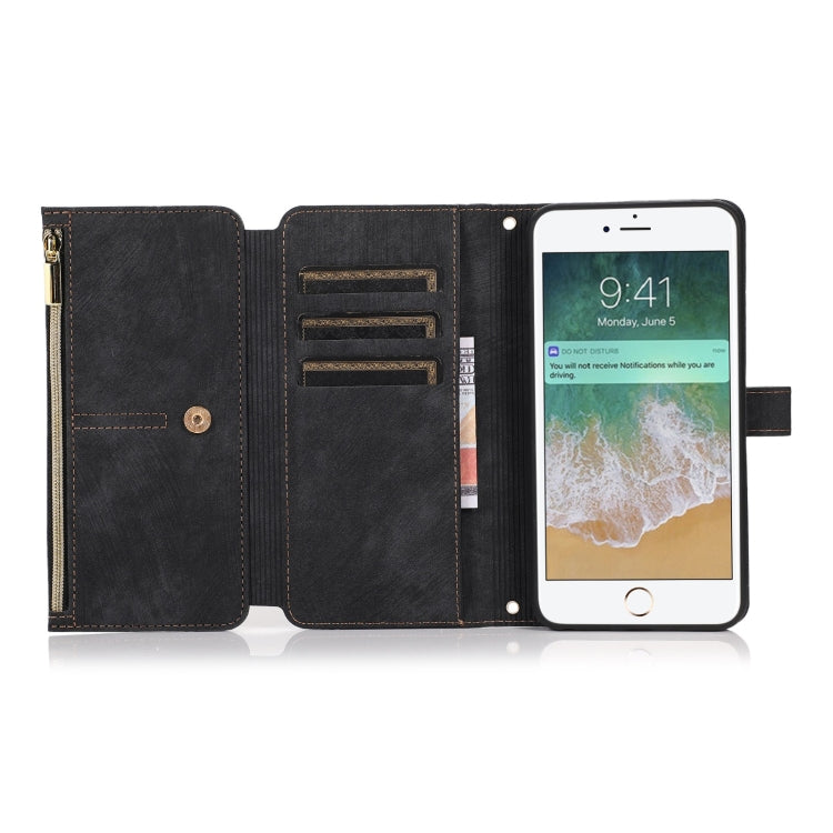 For iPhone 7 Plus / 8 Plus Dream 9-Card Wallet Zipper Bag Leather Phone Case