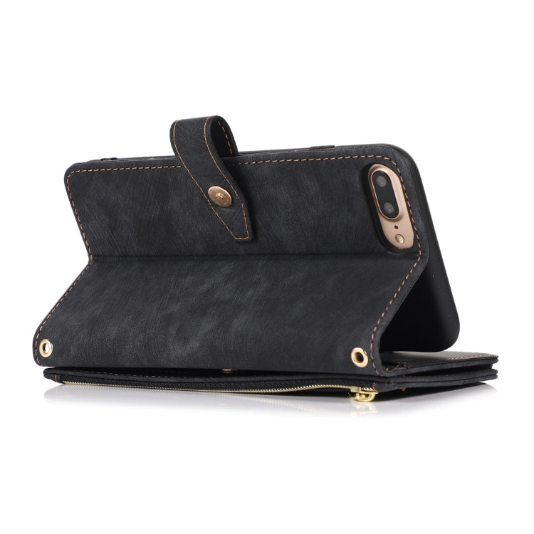 For iPhone 7 Plus / 8 Plus Dream 9-Card Wallet Zipper Bag Leather Phone Case