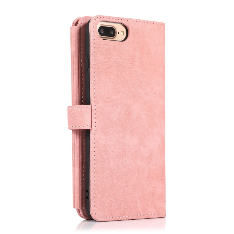 For iPhone 7 Plus / 8 Plus Dream 9-Card Wallet Zipper Bag Leather Phone Case