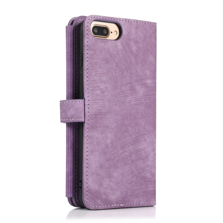 For iPhone 7 Plus / 8 Plus Dream 9-Card Wallet Zipper Bag Leather Phone Case