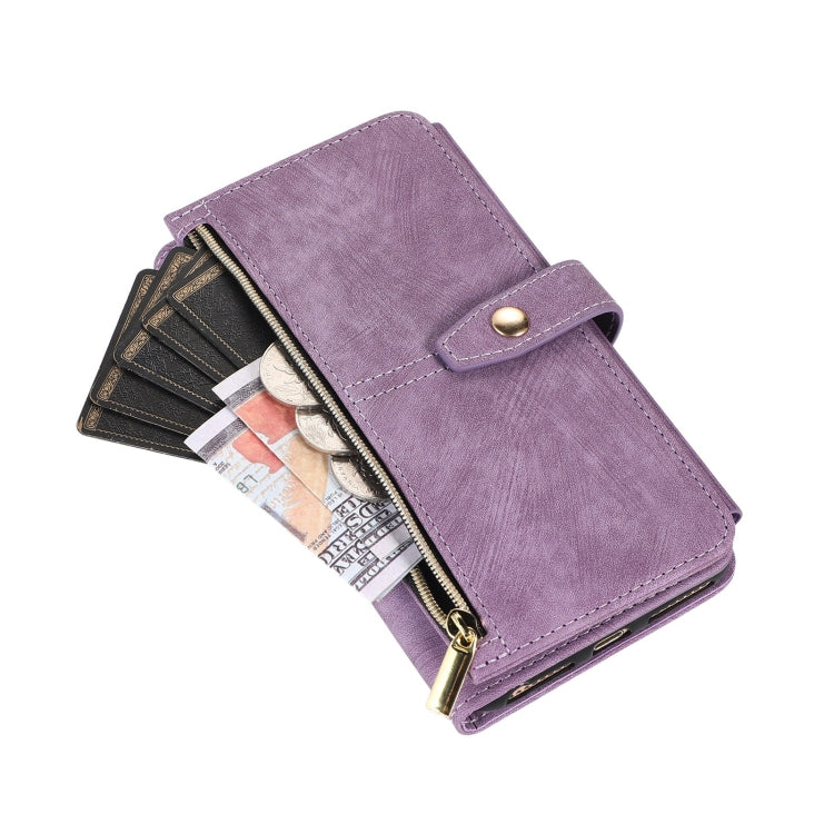 For iPhone 7 Plus / 8 Plus Dream 9-Card Wallet Zipper Bag Leather Phone Case