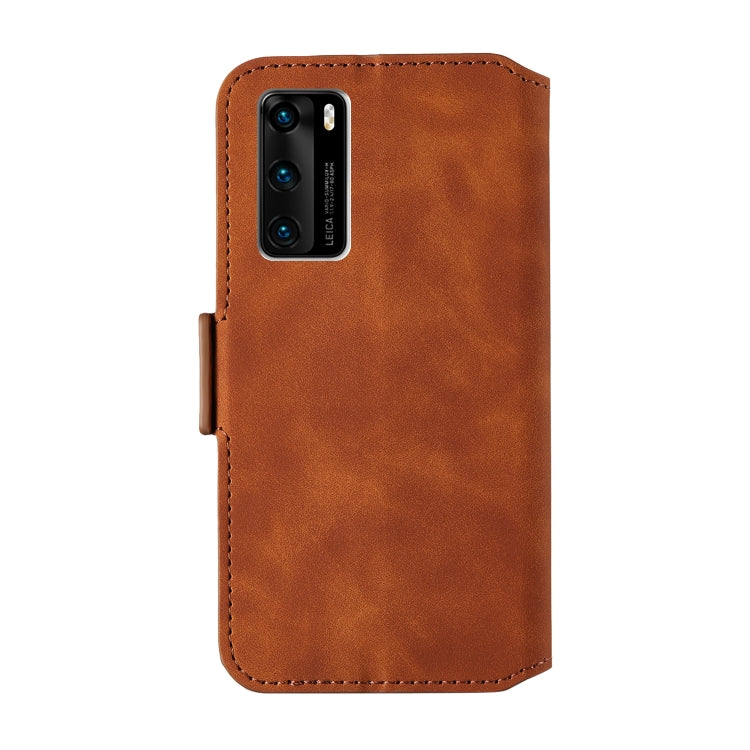 For Huawei P40 Vintage Matte Oil-edge Horizontal Flip Leather Case with Bracket & Card Slots
