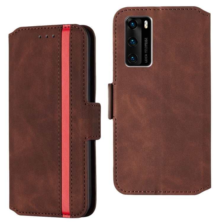 For Huawei P40 Vintage Matte Oil-edge Horizontal Flip Leather Case with Bracket & Card Slots