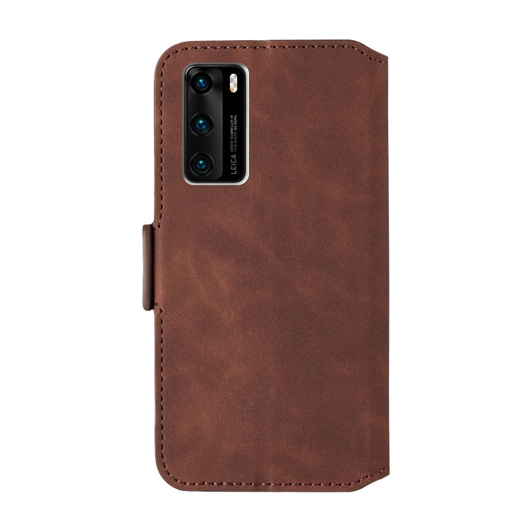 For Huawei P40 Vintage Matte Oil-edge Horizontal Flip Leather Case with Bracket & Card Slots