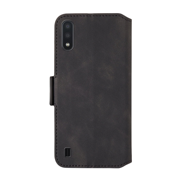 For Galaxy A01 Vintage Matte Oil-edge Horizontal Flip Leather Case with Bracket & Card Slots