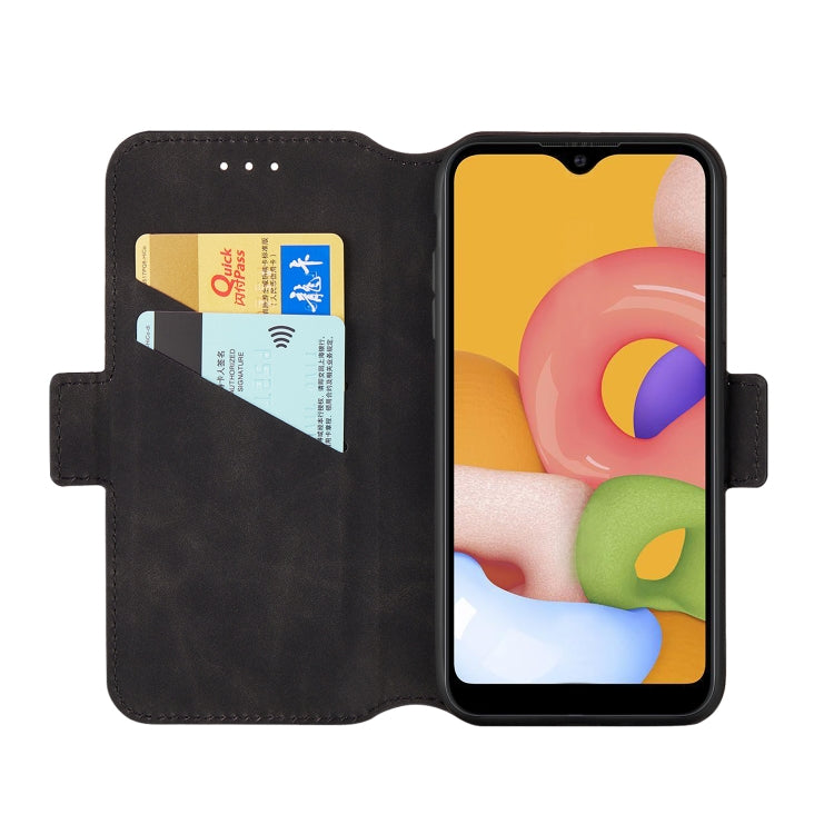 For Galaxy A01 Vintage Matte Oil-edge Horizontal Flip Leather Case with Bracket & Card Slots