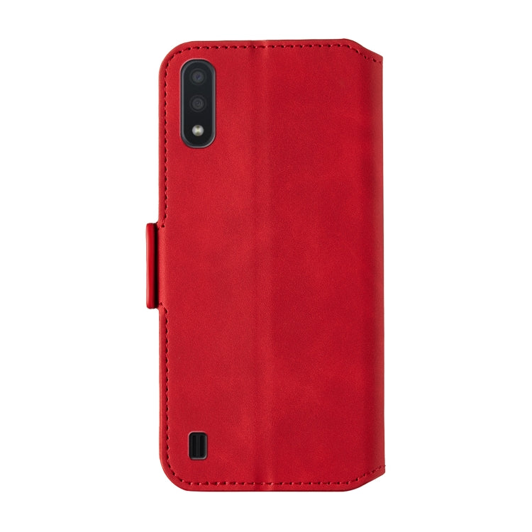 For Galaxy A01 Vintage Matte Oil-edge Horizontal Flip Leather Case with Bracket & Card Slots