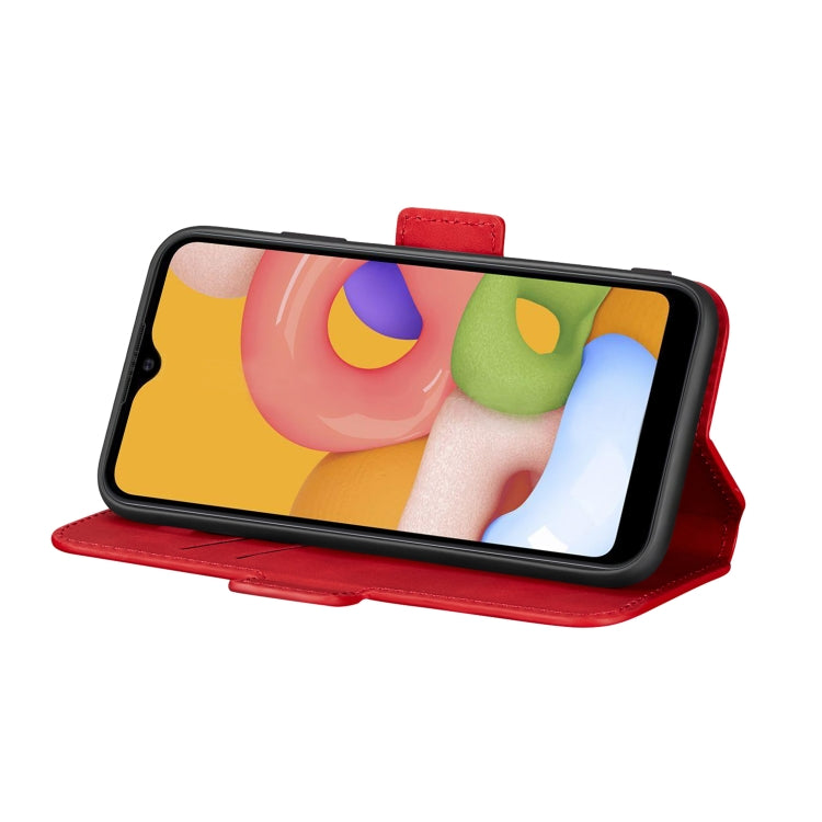 For Galaxy A01 Vintage Matte Oil-edge Horizontal Flip Leather Case with Bracket & Card Slots