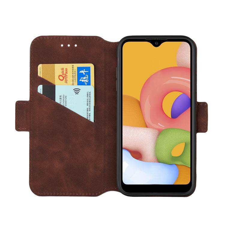 For Galaxy A01 Vintage Matte Oil-edge Horizontal Flip Leather Case with Bracket & Card Slots