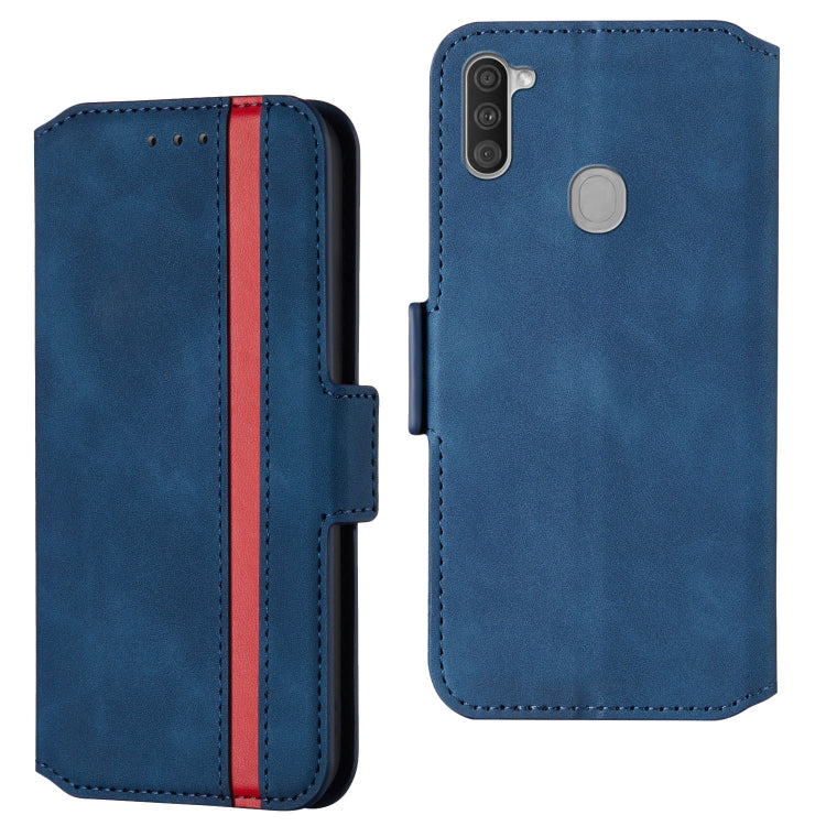 For Galaxy A11 Vintage Matte Oil-edge Horizontal Flip Leather Case with Bracket & Card Slots