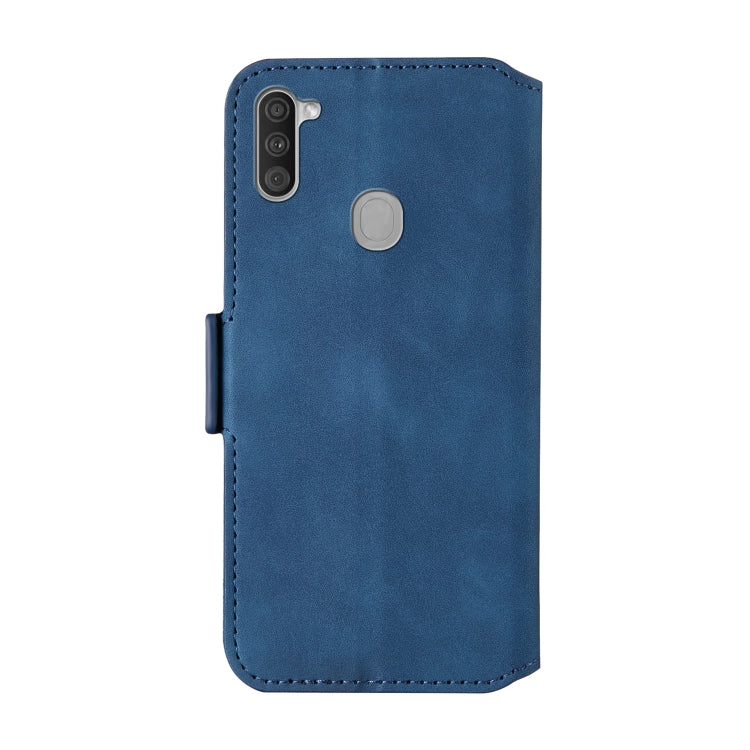 For Galaxy A11 Vintage Matte Oil-edge Horizontal Flip Leather Case with Bracket & Card Slots