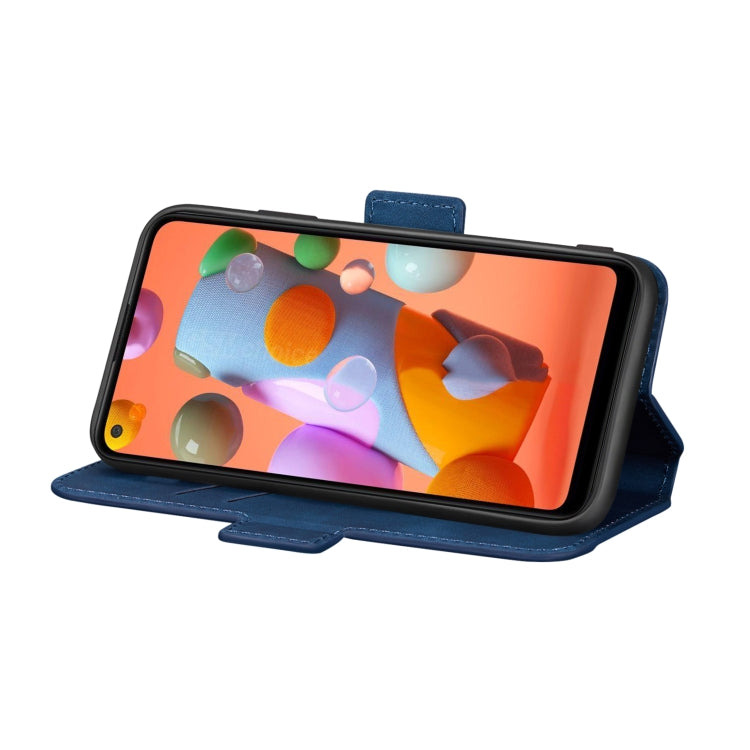 For Galaxy A11 Vintage Matte Oil-edge Horizontal Flip Leather Case with Bracket & Card Slots