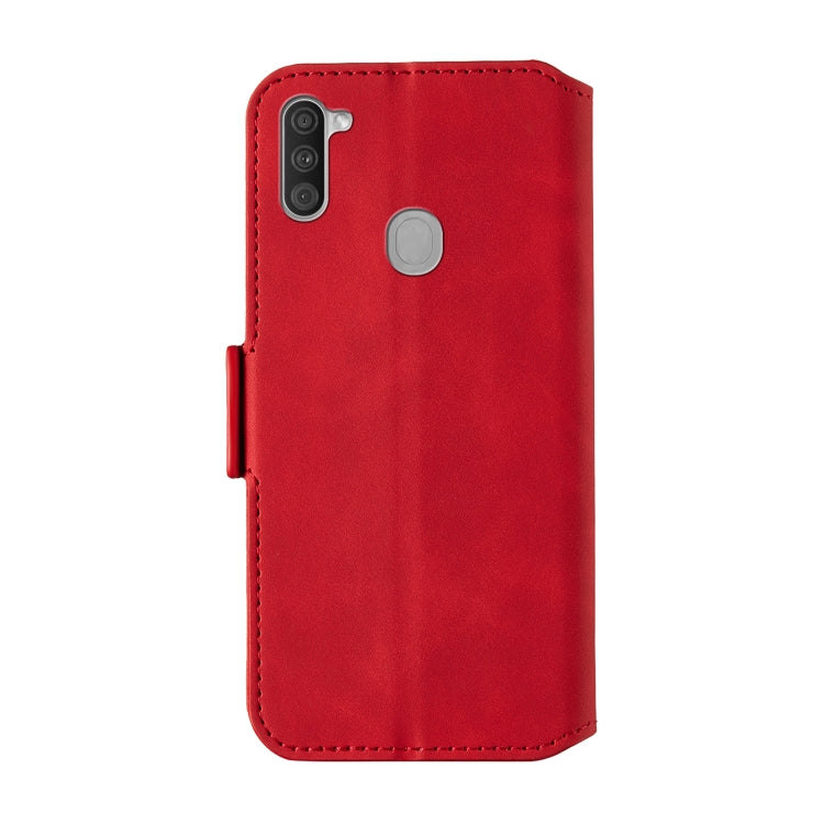 For Galaxy A11 Vintage Matte Oil-edge Horizontal Flip Leather Case with Bracket & Card Slots