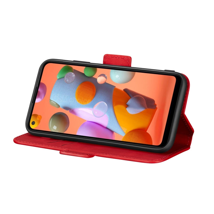 For Galaxy A11 Vintage Matte Oil-edge Horizontal Flip Leather Case with Bracket & Card Slots