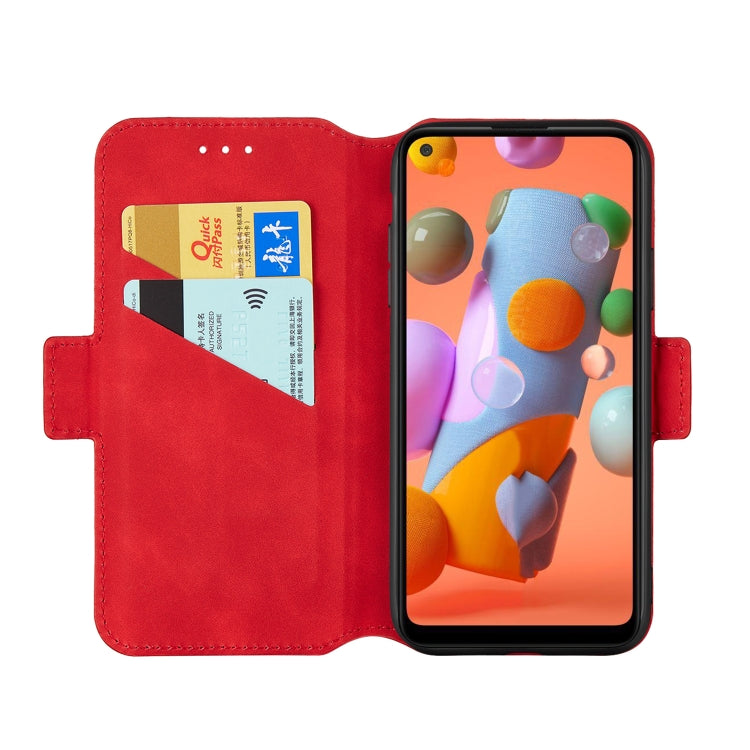 For Galaxy A11 Vintage Matte Oil-edge Horizontal Flip Leather Case with Bracket & Card Slots