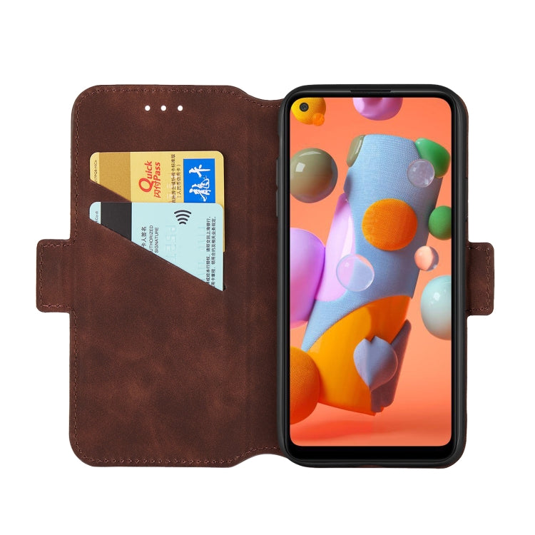 For Galaxy A11 Vintage Matte Oil-edge Horizontal Flip Leather Case with Bracket & Card Slots
