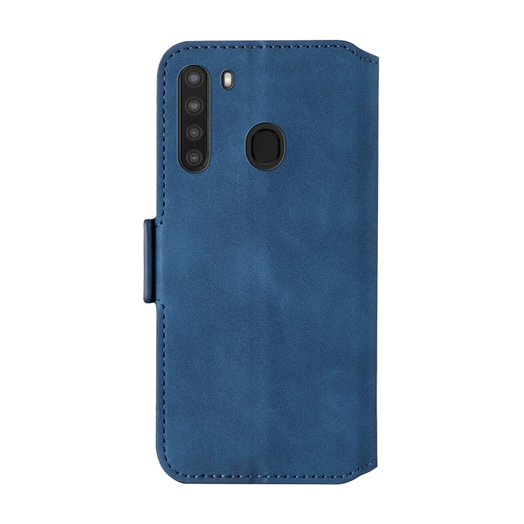 For Galaxy A21 Vintage Matte Oil-edge Horizontal Flip Leather Case with Bracket & Card Slots