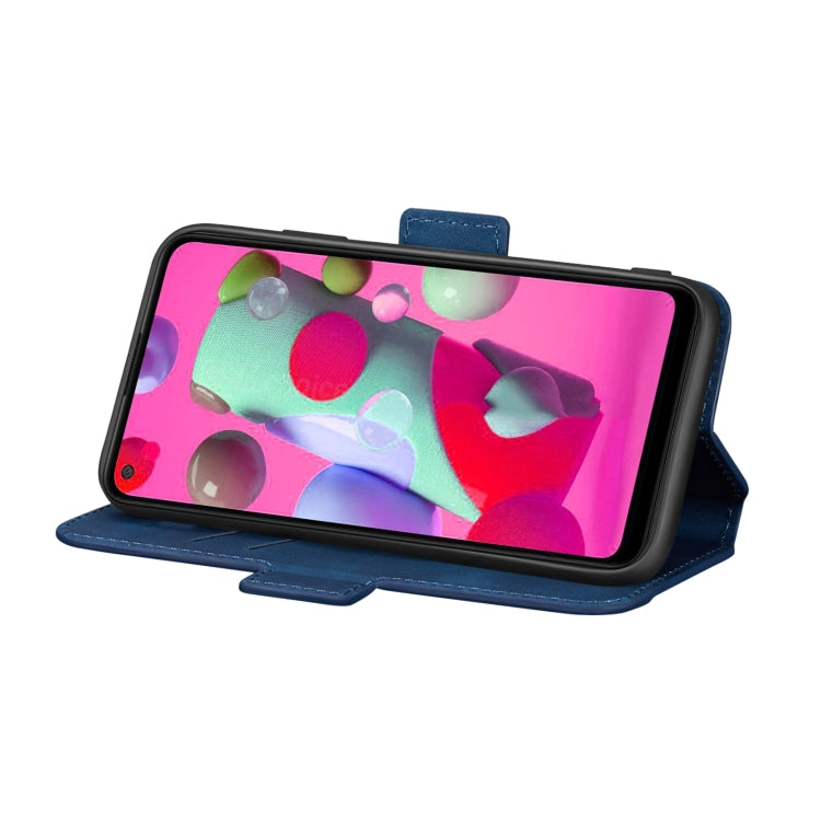 For Galaxy A21 Vintage Matte Oil-edge Horizontal Flip Leather Case with Bracket & Card Slots