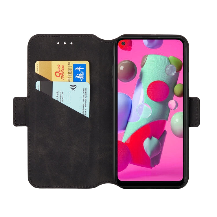 For Galaxy A21 Vintage Matte Oil-edge Horizontal Flip Leather Case with Bracket & Card Slots
