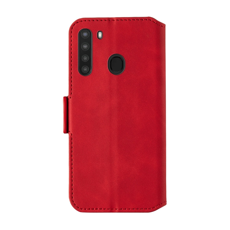 For Galaxy A21 Vintage Matte Oil-edge Horizontal Flip Leather Case with Bracket & Card Slots