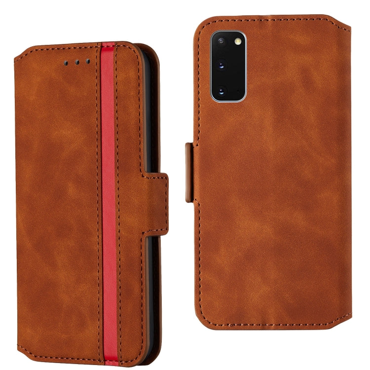For Galaxy S20 Vintage Matte Oil-edge Horizontal Flip Leather Case with Bracket & Card Slots
